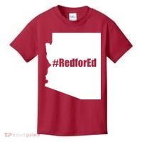 Red For Ed Protest Arizona Teacher Kids T-Shirt thumb 0
