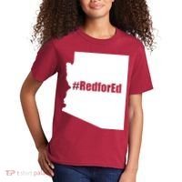 Red For Ed Protest Arizona Teacher Kids T-Shirt thumb 2