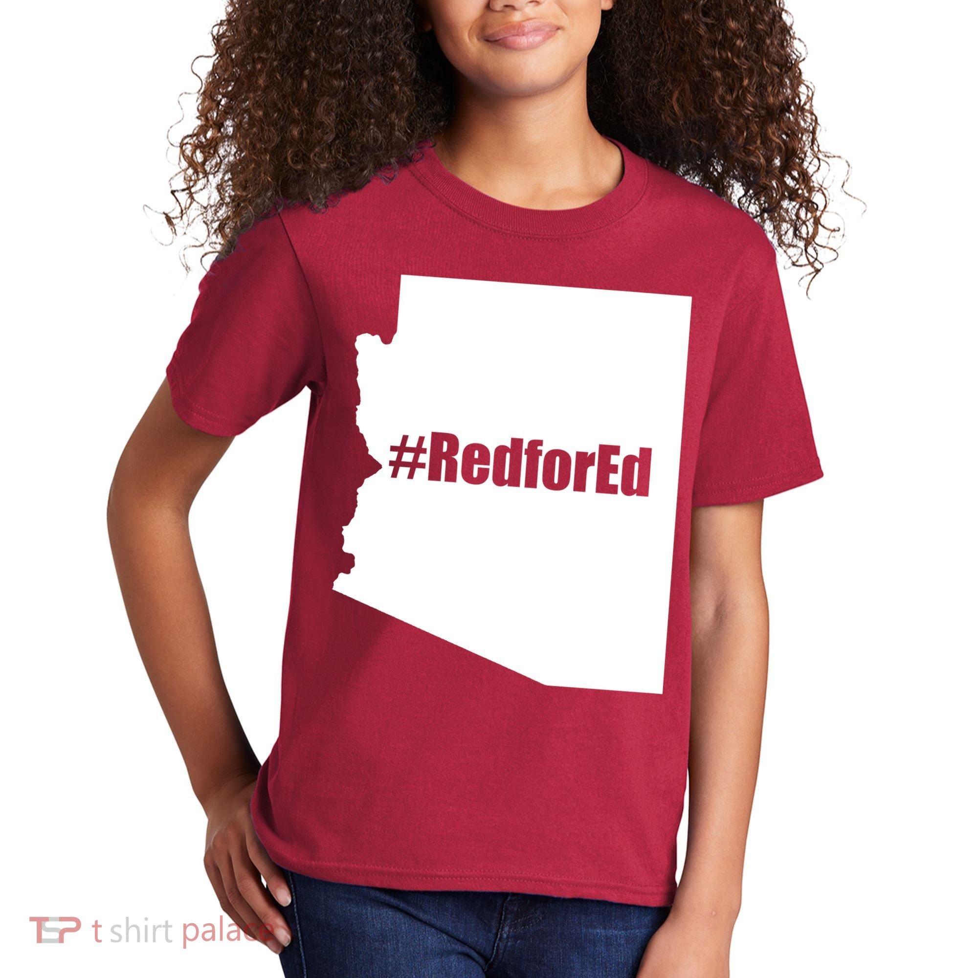 Red For Ed Protest Arizona Teacher Kids T-Shirt