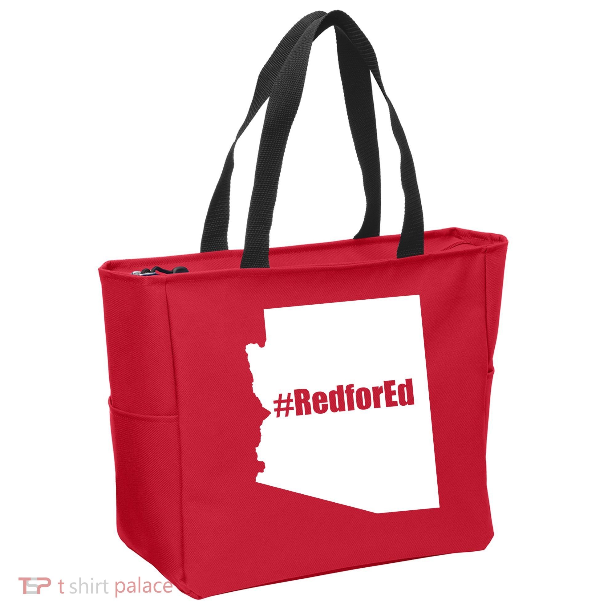 Red For Ed Protest Arizona Teacher Tote Bag