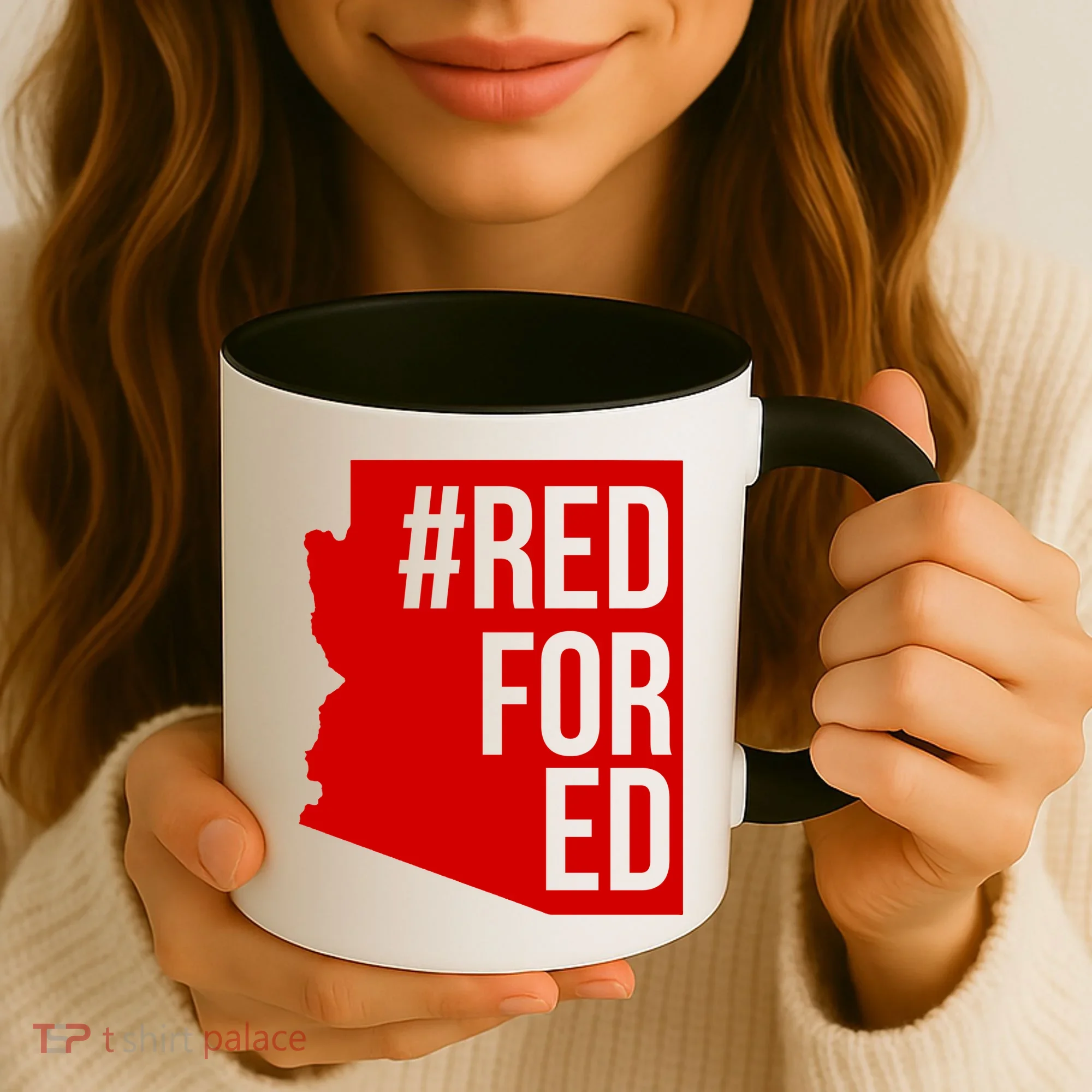 Red For Ed #RedForEd Arizona Teacher Protest Coffee Mug