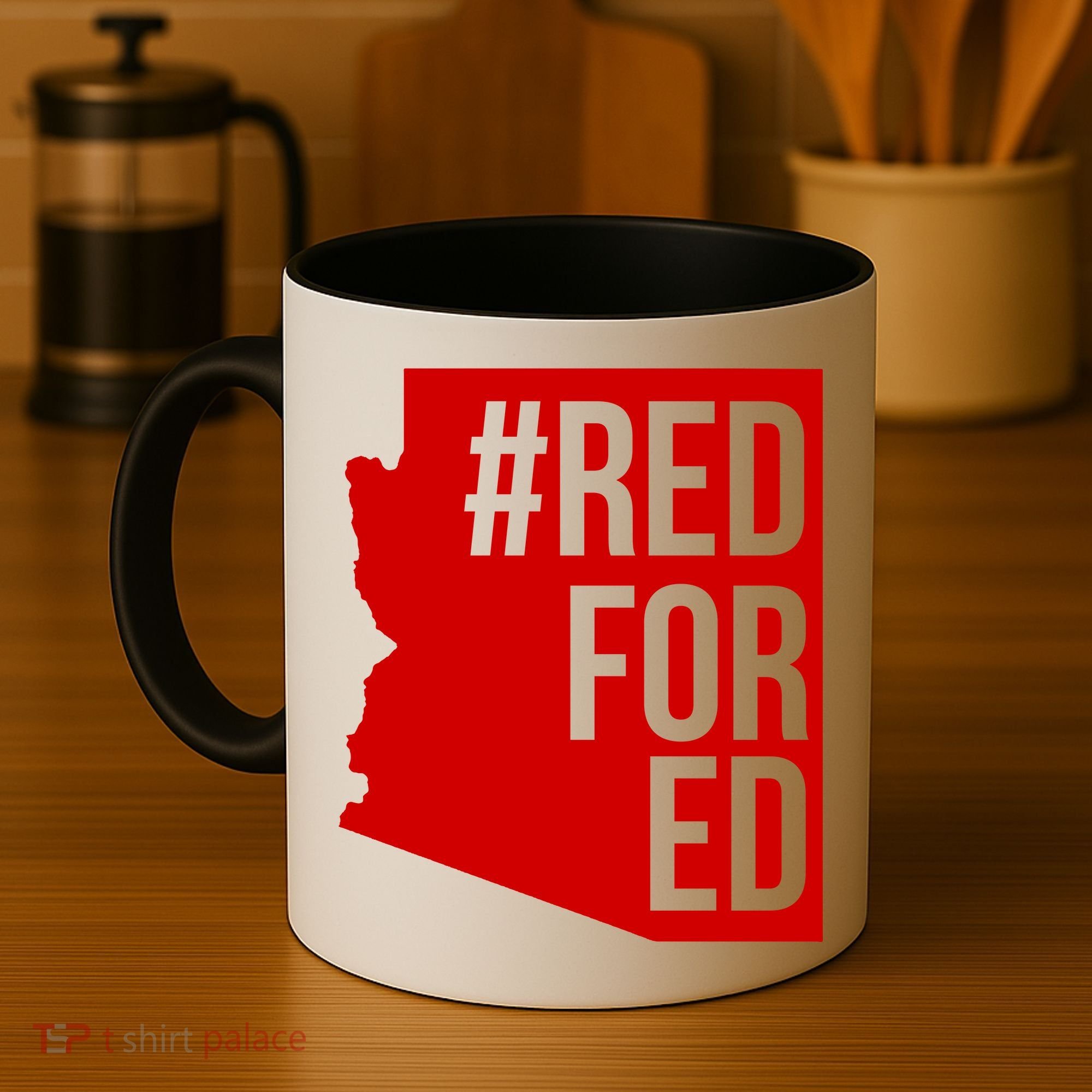 Red For Ed #RedForEd Arizona Teacher Protest Coffee Mug