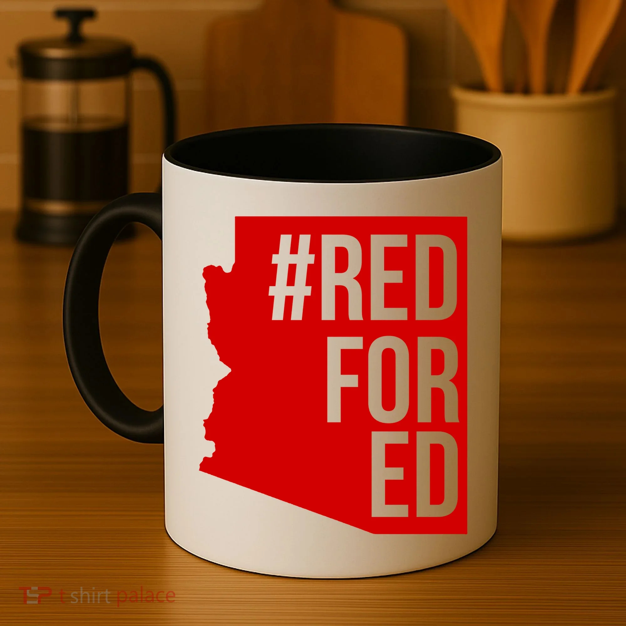 Red For Ed #RedForEd Arizona Teacher Protest Coffee Mug