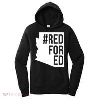 Red For Ed #RedForEd Arizona Teacher Protest Women's Hoodie thumb 0