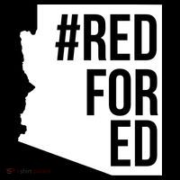 Red For Ed #RedForEd Arizona Teacher Protest Women's Hoodie thumb 2