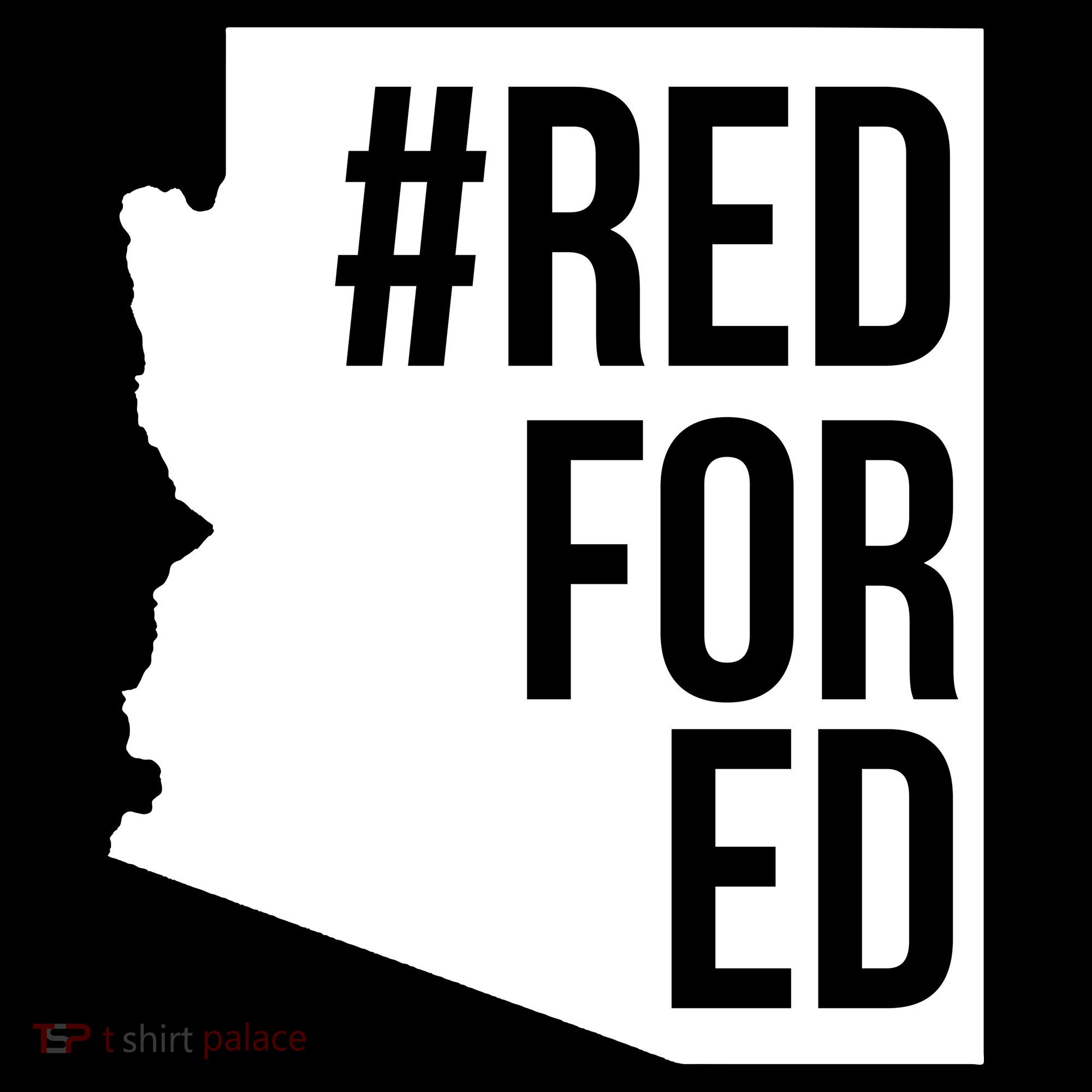 Red For Ed #RedForEd Arizona Teacher Protest Women's Hoodie