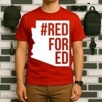 Red For Ed #RedForEd Arizona Teacher Protest T-Shirt thumb 6