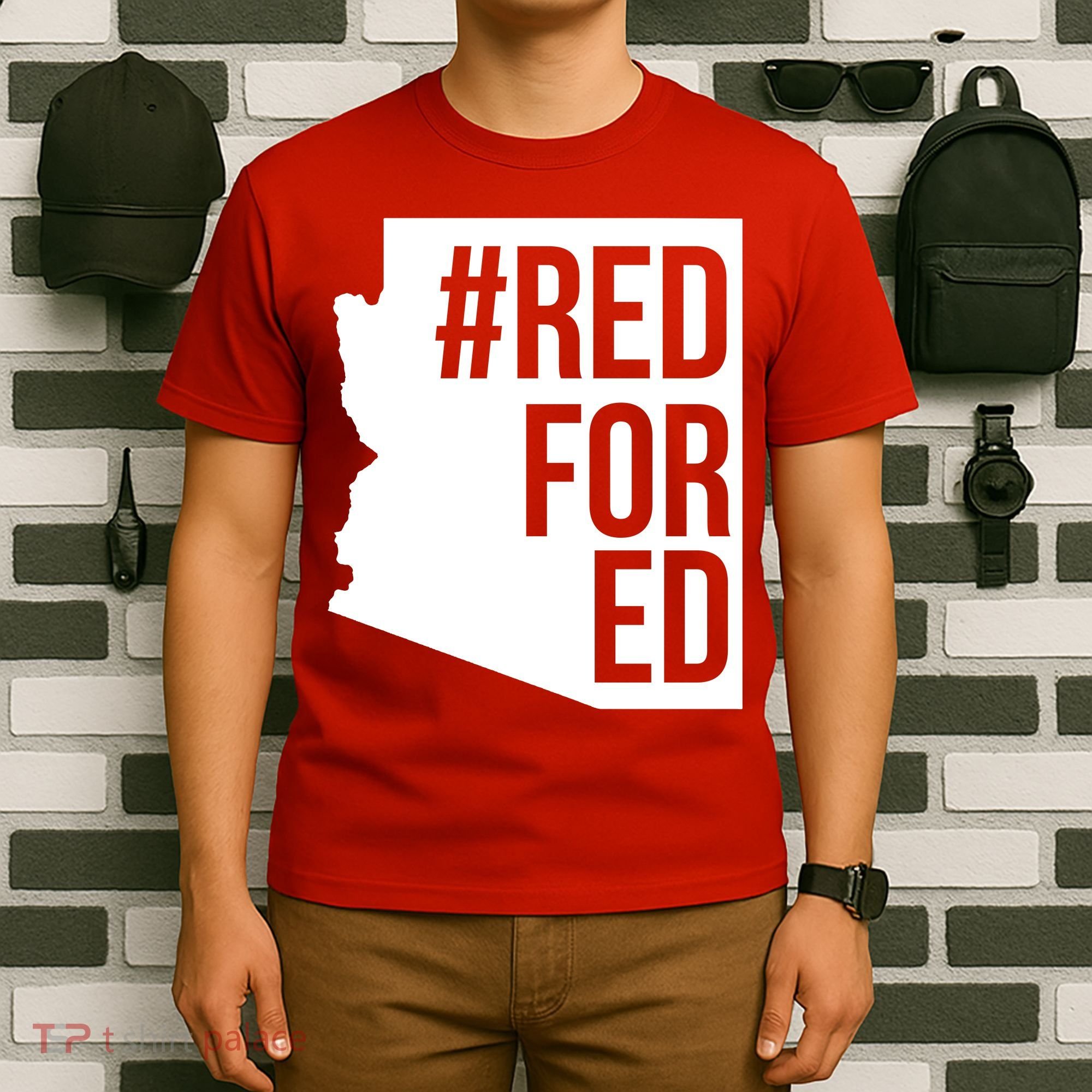 Red For Ed #RedForEd Arizona Teacher Protest T-Shirt