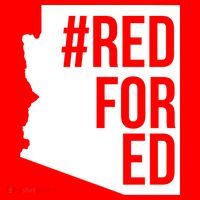 Red For Ed #RedForEd Arizona Teacher Protest Ornament thumb 1