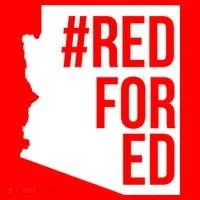 Red For Ed #RedForEd Arizona Teacher Protest Toddler Hoodie thumb 2