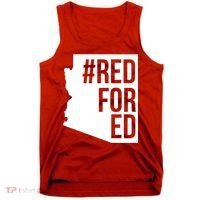 Red For Ed #RedForEd Arizona Teacher Protest Tank Top thumb 0