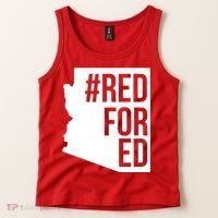 Red For Ed #RedForEd Arizona Teacher Protest Tank Top thumb 2