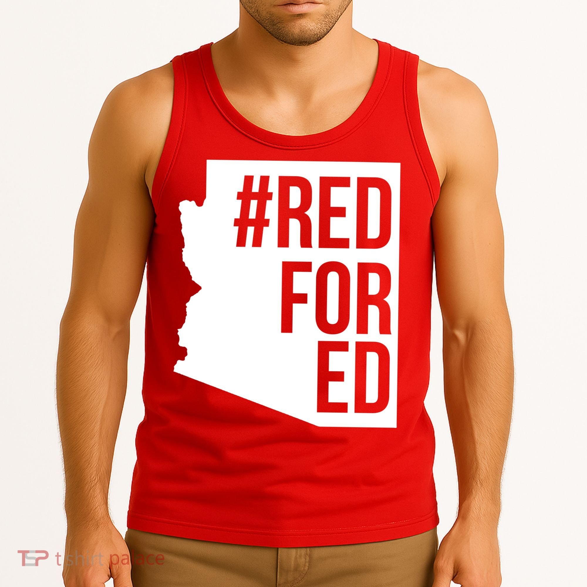 Red For Ed #RedForEd Arizona Teacher Protest Tank Top