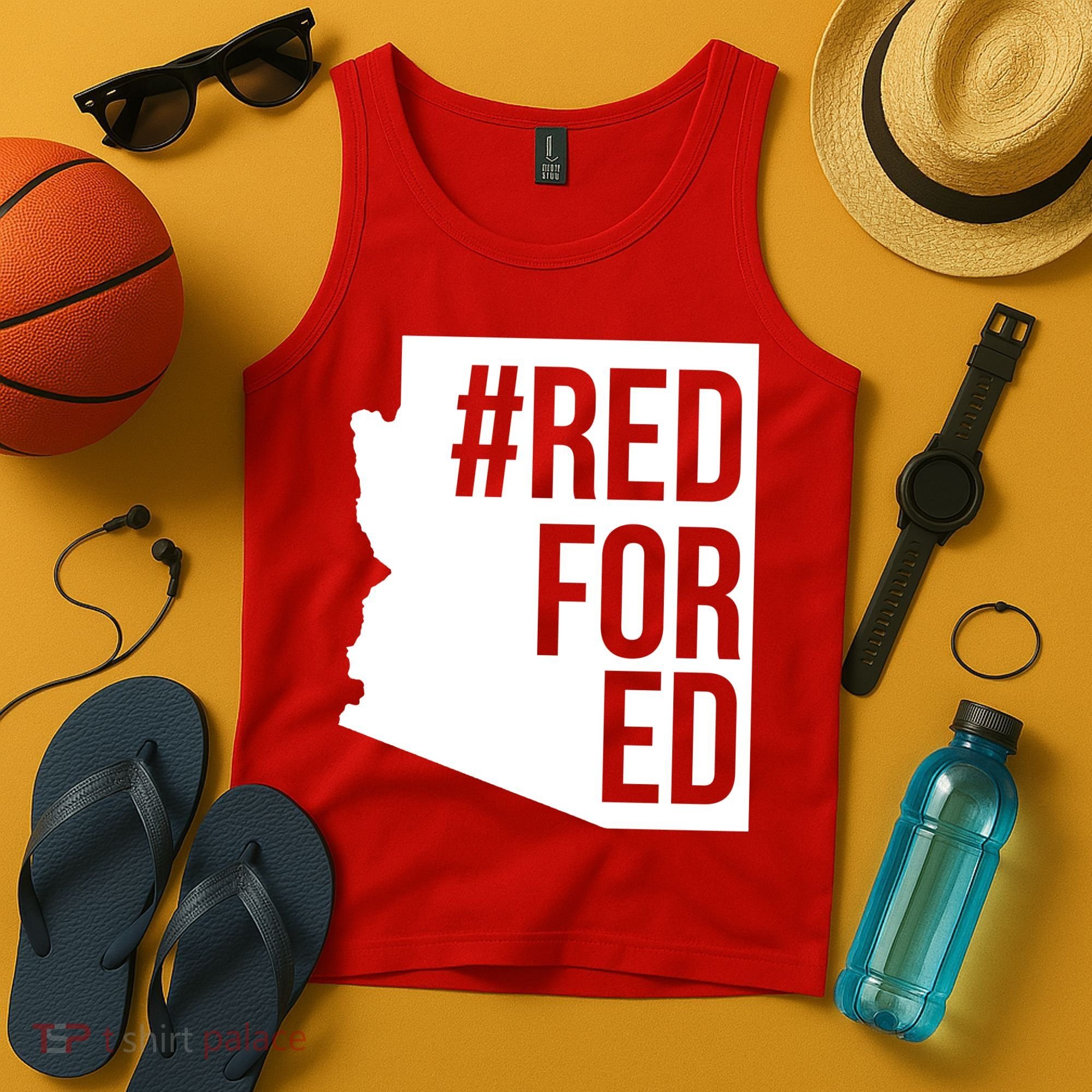 Red For Ed #RedForEd Arizona Teacher Protest Tank Top