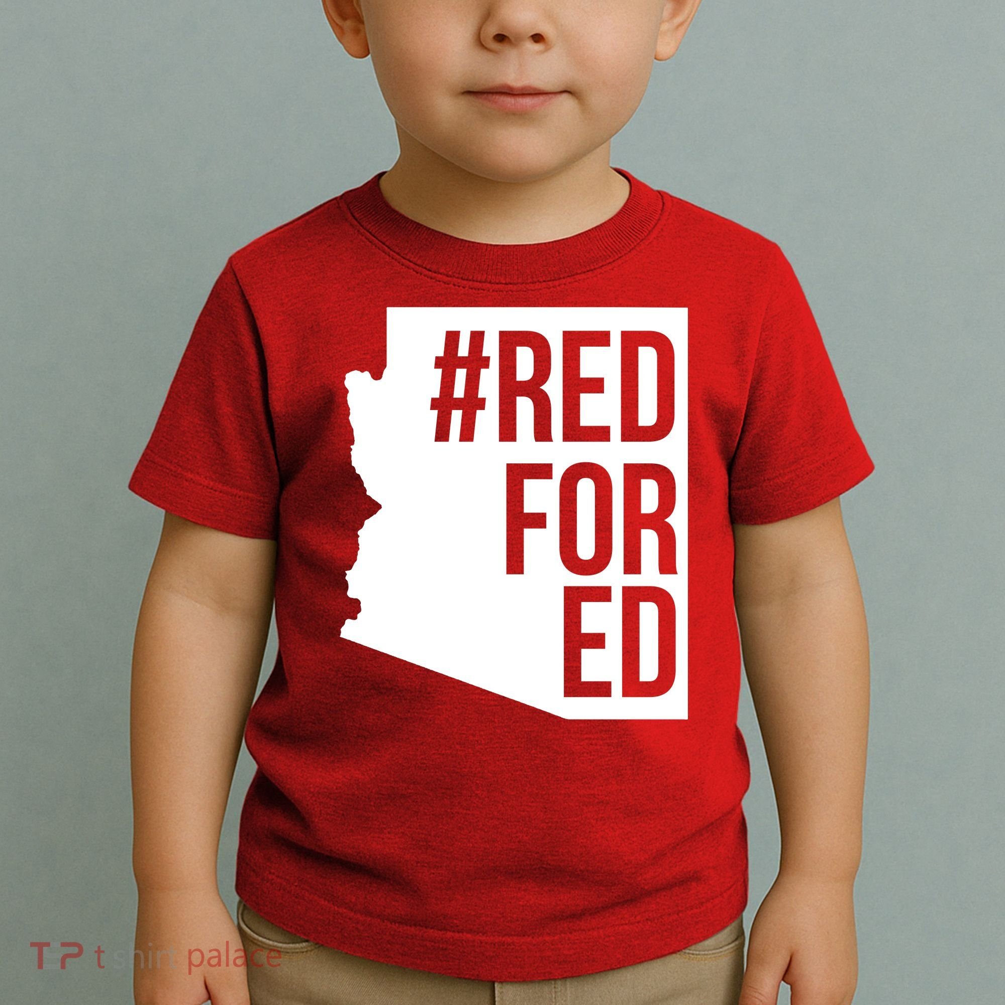 Red For Ed #RedForEd Arizona Teacher Protest Toddler T-Shirt