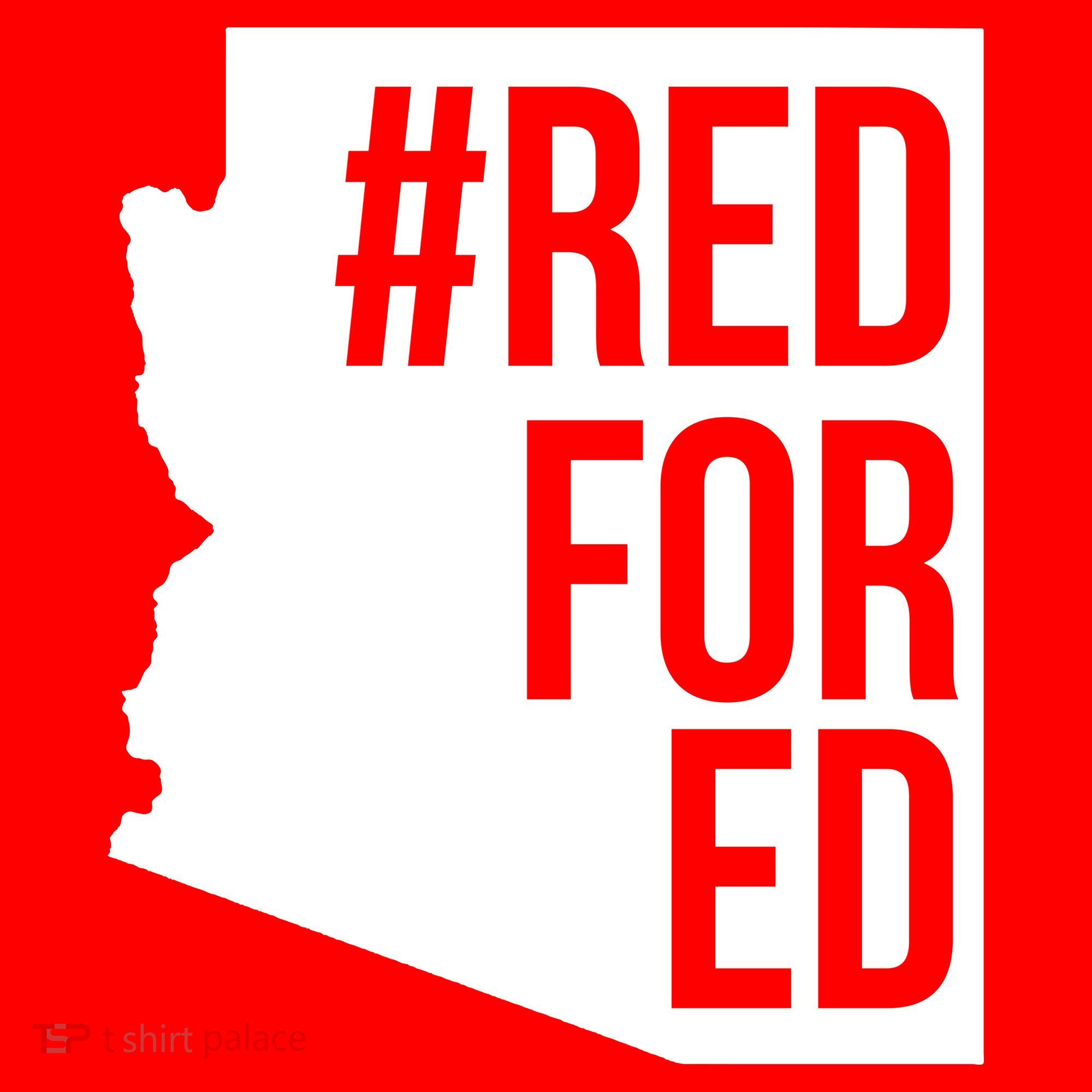 Red For Ed #RedForEd Arizona Teacher Protest Kids Sweatshirt
