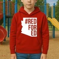 Red For Ed #RedForEd Arizona Teacher Protest Kids Hoodie thumb 2