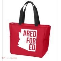 Red For Ed #RedForEd Arizona Teacher Protest Tote Bag thumb 3