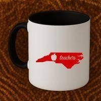 Red For Ed Teacher North Carolina Coffee Mug thumb 2