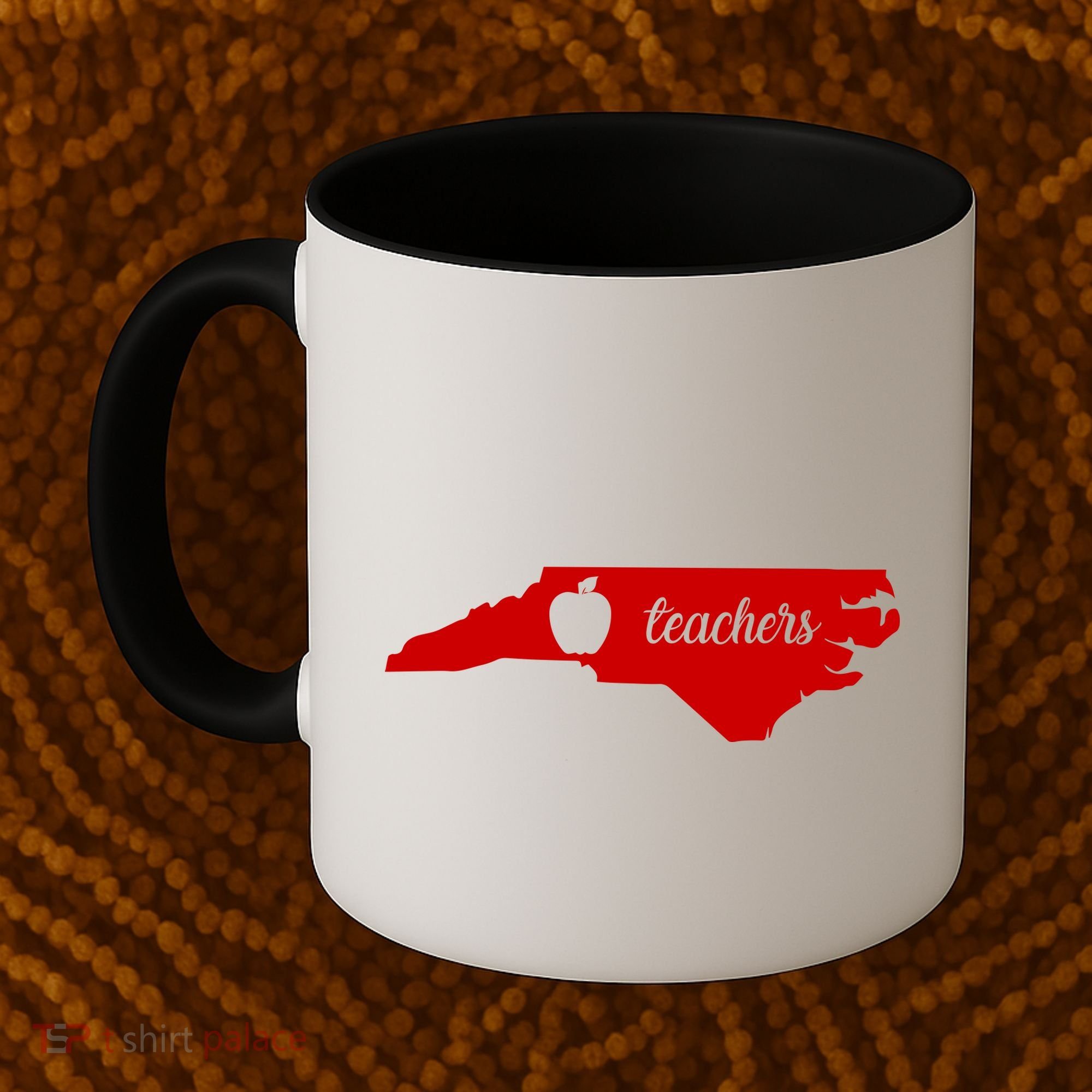 Red For Ed Teacher North Carolina Coffee Mug