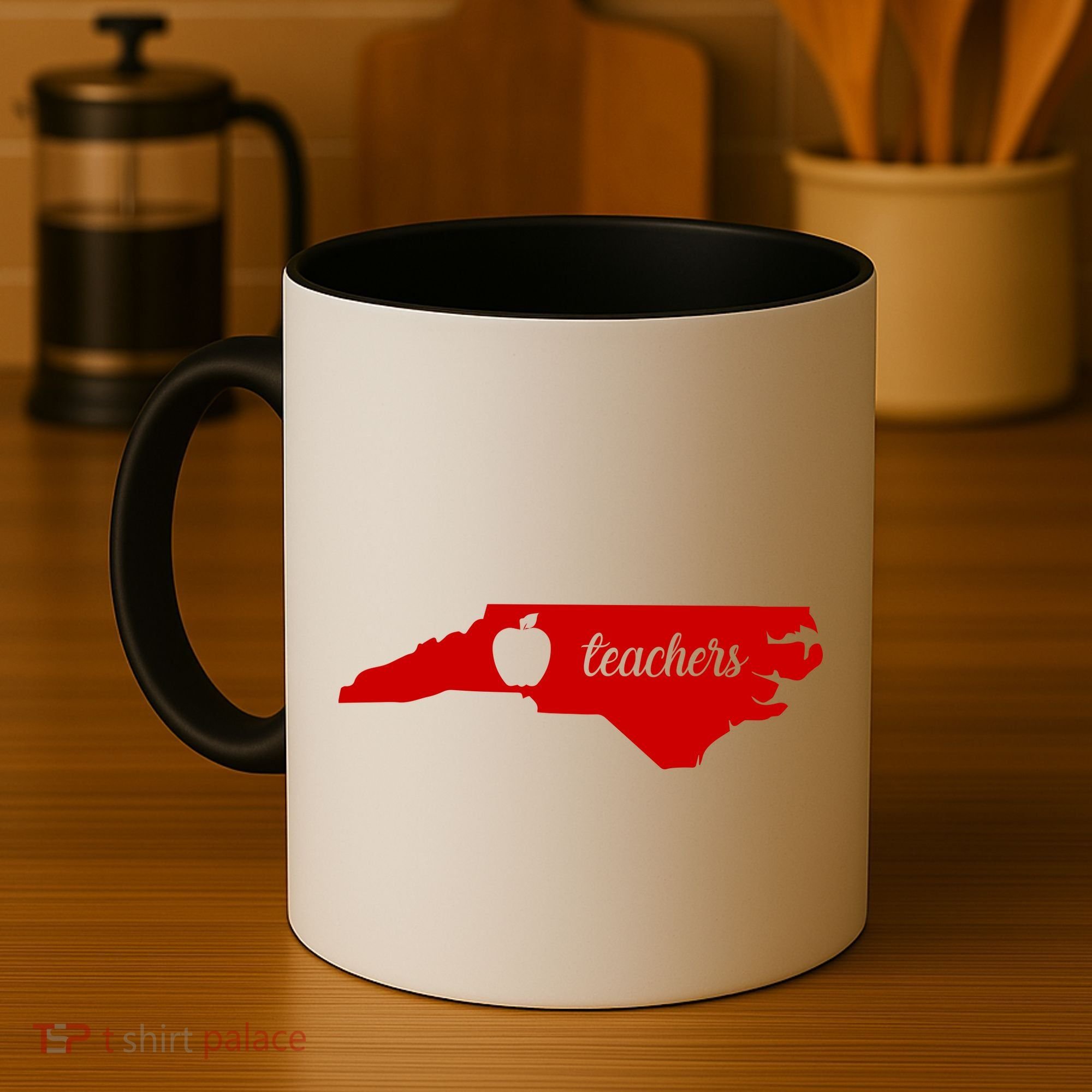 Red For Ed Teacher North Carolina Coffee Mug