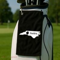 Red For Ed Teacher North Carolina Golf Towel thumb 2