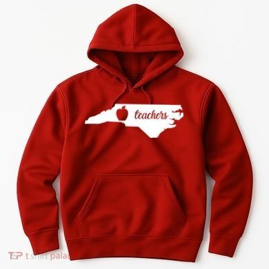 Red For Ed Teacher North Carolina Hoodie