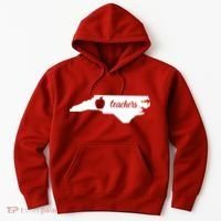 Red For Ed Teacher North Carolina Hoodie thumb 0