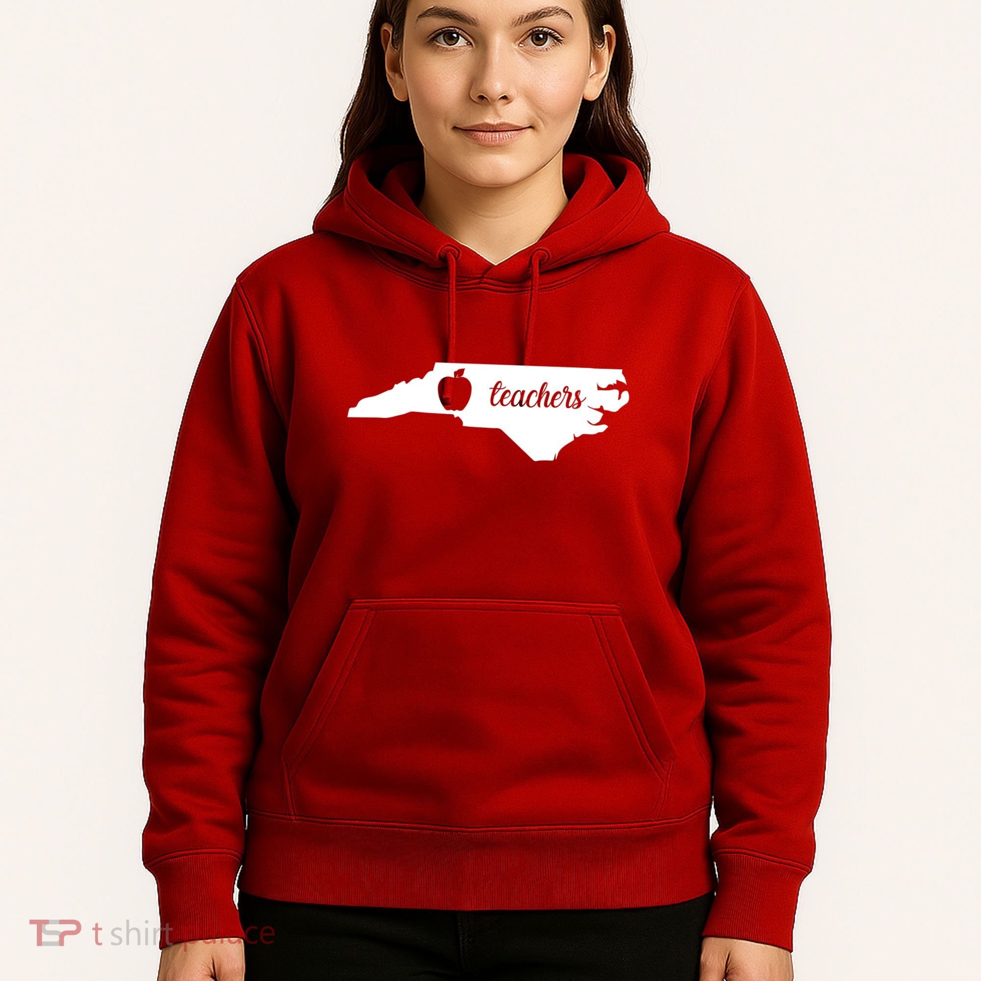 Red For Ed Teacher North Carolina Hoodie