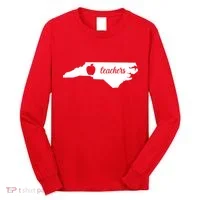 Red For Ed Teacher North Carolina Long Sleeve Shirt thumb 0