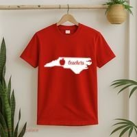 Red For Ed Teacher North Carolina T-Shirt thumb 2