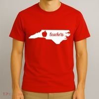 Red For Ed Teacher North Carolina T-Shirt thumb 3