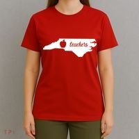 Red For Ed Teacher North Carolina T-Shirt thumb 4