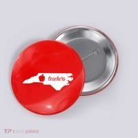 Red For Ed Teacher North Carolina Button thumb 0