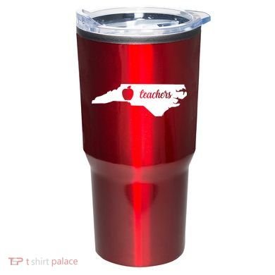 Red For Ed Teacher North Carolina Tumbler