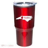 Red For Ed Teacher North Carolina Tumbler thumb 0