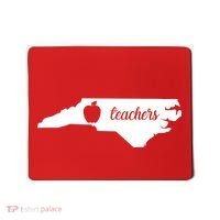 Red For Ed Teacher North Carolina Mousepad thumb 0