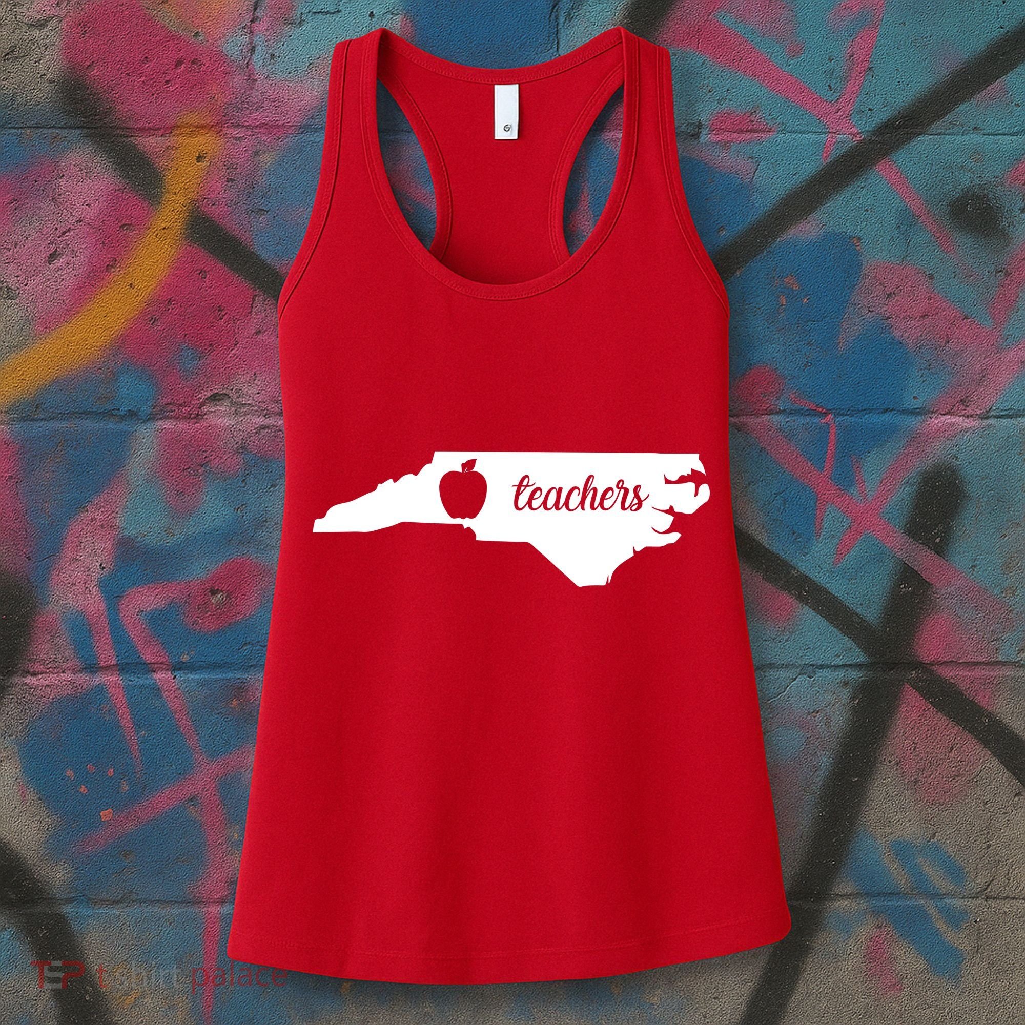 Red For Ed Teacher North Carolina Women's Tank Top