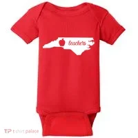 Red For Ed Teacher North Carolina Baby Bodysuit thumb 0