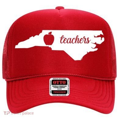 Red For Ed Teacher North Carolina Hat