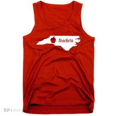 Red For Ed Teacher North Carolina Tank Top