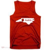 Red For Ed Teacher North Carolina Tank Top thumb 0