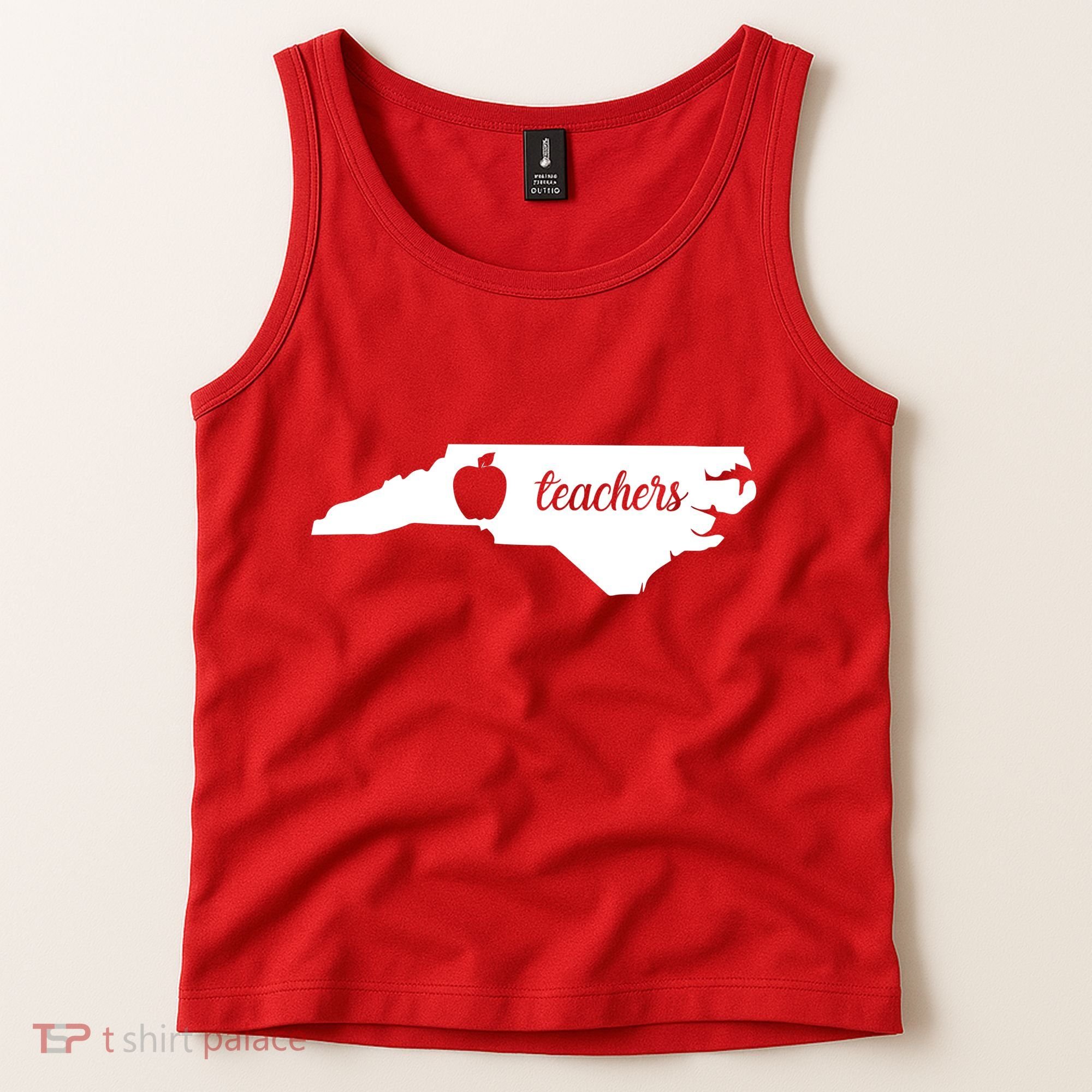 Red For Ed Teacher North Carolina Tank Top