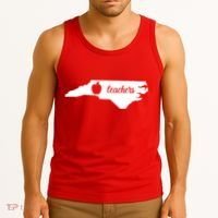 Red For Ed Teacher North Carolina Tank Top thumb 3