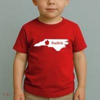 Red For Ed Teacher North Carolina Toddler T-Shirt thumb 2