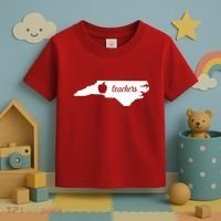 Red For Ed Teacher North Carolina Toddler T-Shirt thumb 3