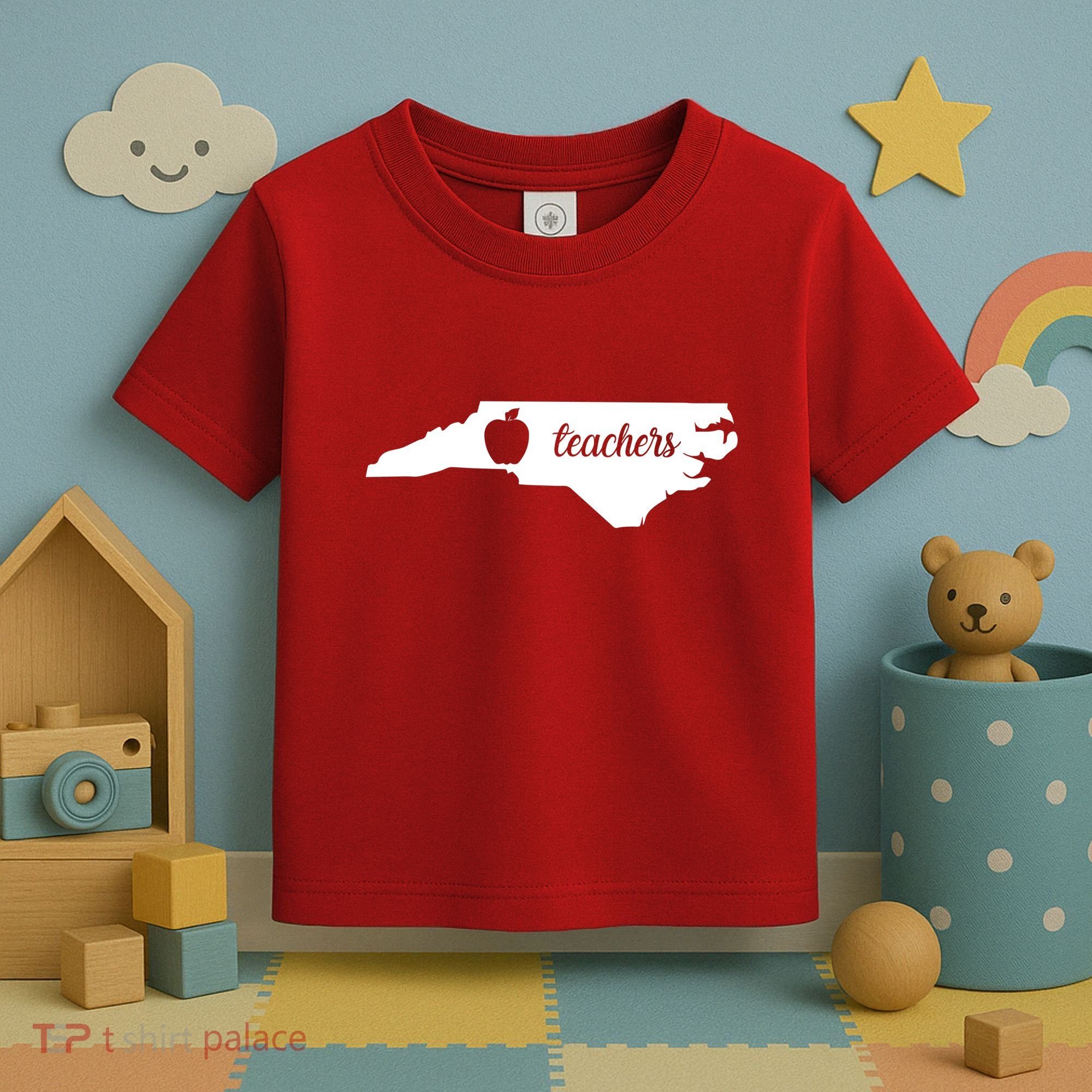 Red For Ed Teacher North Carolina Toddler T-Shirt