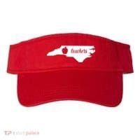 Red For Ed Teacher North Carolina Visor thumb 0