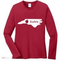 Red For Ed Teacher North Carolina Women's Long Sleeve Shirt thumb 0