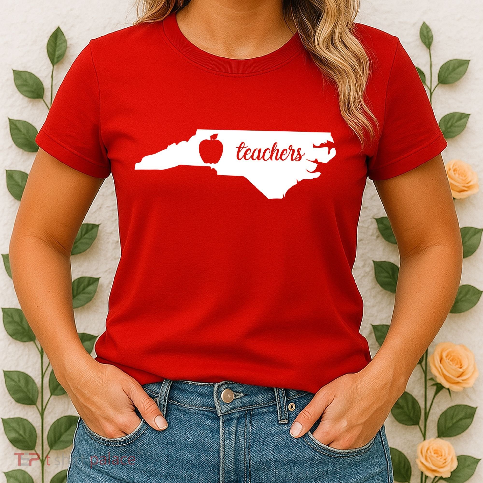 Red For Ed Teacher North Carolina Women's T-Shirt
